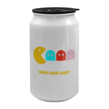 Pacman waka waka waka, Κούπα ταξιδιού μεταλλική με καπάκι (tin-can) 500ml