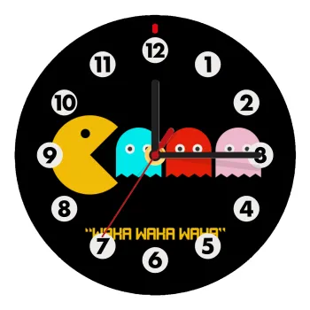 Pacman waka waka waka, Ρολόι τοίχου ξύλινο (20cm)