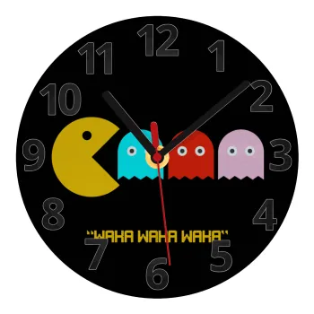 Pacman waka waka waka, Ρολόι τοίχου γυάλινο (20cm)