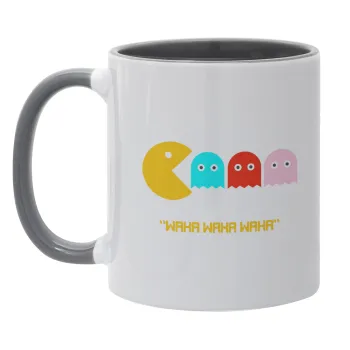 Pacman waka waka waka, Mug colored grey, ceramic, 330ml