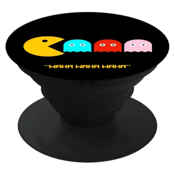 Pacman waka waka waka, Phone Holders Stand  Μαύρο Βάση Στήριξης Κινητού στο Χέρι