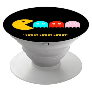Pacman waka waka waka, Phone Holders Stand  Λευκό Βάση Στήριξης Κινητού στο Χέρι