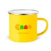 Κούπα Μεταλλική εμαγιέ Κίτρινη 360ml
