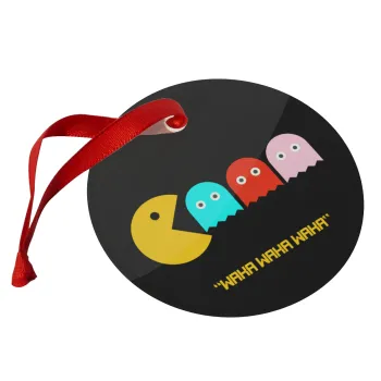 Pacman waka waka waka, Στολίδι Χριστουγεννιάτικο στολίδι γυάλινο 9cm