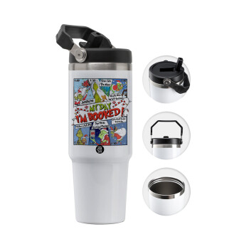 My Day Grinch, 30oz stainless Steel Tumbler with Handle