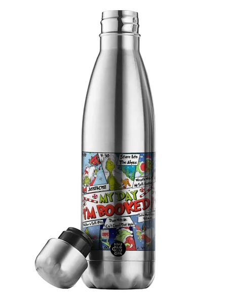 My Day Grinch — Μεταλλικό παγούρι θερμός Inox (Stainless steel), διπλού τοιχώματος, 500ml