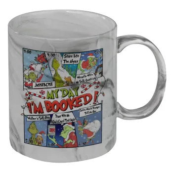 My Day Grinch, Κούπα κεραμική, marble style (μάρμαρο), 330ml