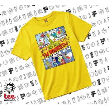 My Day Grinch, yellow childrens T-Shirt made of 100% cotton, for every day. Vegan & OEKO-TEX certified.