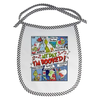 My Day Grinch, Σαλιάρα μωρού αλέκιαστη με κορδόνι Μαύρη