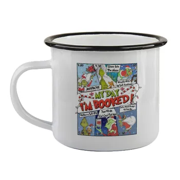 My Day Grinch, Κούπα εμαγιέ με μαύρο χείλος 360ml