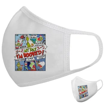 My Day Grinch, Μάσκα υφασμάτινη υψηλής άνεσης παιδική (Δώρο πλαστική θήκη)