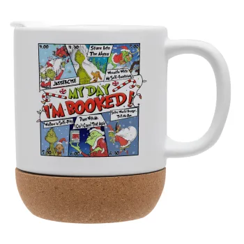 My Day Grinch, Ceramic coffee mug Cork (MAT), 330ml