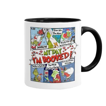 My Day Grinch, Mug colored black, ceramic, 330ml