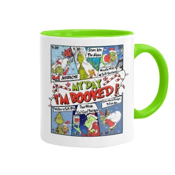 My Day Grinch, Κούπα χρωματιστή βεραμάν, κεραμική, 330ml