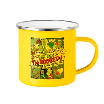 My Day Grinch, Κούπα Μεταλλική εμαγιέ Κίτρινη 360ml