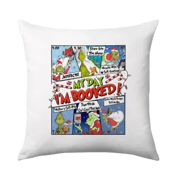 My Day Grinch, Sofa cushion 40x40cm includes filling