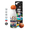 Bascetball Metal mug thermos, double wall, 550ml