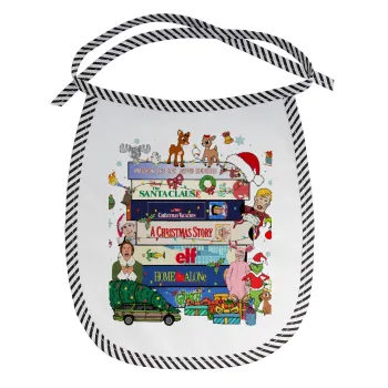 Xmas Classic movies, Σαλιάρα μωρού αλέκιαστη με κορδόνι Μαύρη