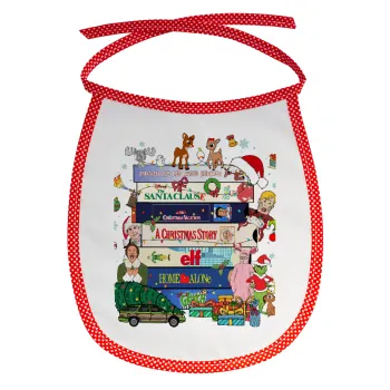 Xmas Classic movies, Σαλιάρα μωρού αλέκιαστη με κορδόνι Κόκκινη