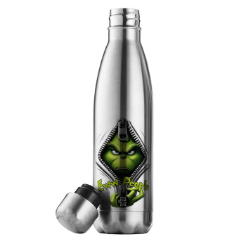 Grinch, eww people, Inox (Stainless steel) double-walled metal mug, 500ml
