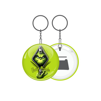 Grinch, eww people, Μπρελόκ μεταλλικό 5cm με ανοιχτήρι