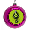 Purple Christmas tree ornament bauble 8cm
