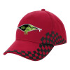 Adult Cap RACING Ultimate Red/Black, (100% COTTON DRILL, ADULT, UNISEX, ONE SIZE ADULT)