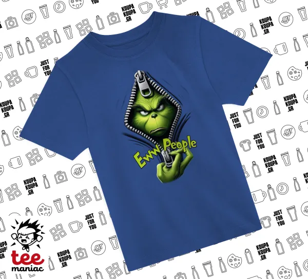 Grinch — ΜΠΛΕ Παιδικό T-Shirt από 100% βαμβάκι, για κάθε μέρα. Vegan & OEKO-TEX πιστοποιημένο.