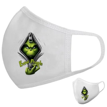Grinch, eww people, Μάσκα υφασμάτινη υψηλής άνεσης παιδική (Δώρο πλαστική θήκη)