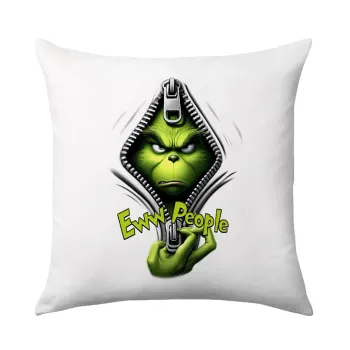 Grinch, eww people, Μαξιλάρι καναπέ 40x40cm περιέχεται το  γέμισμα