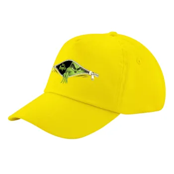 Grinch, eww people, Καπέλο παιδικό Baseball, 100% Βαμβακερό Twill, Κίτρινο (ΒΑΜΒΑΚΕΡΟ, ΠΑΙΔΙΚΟ, UNISEX, ONE SIZE)