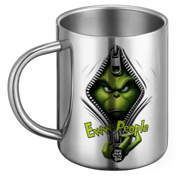 Grinch, eww people, Ανοξείδωτη Μεταλλική Κούπα 450ml - Διπλού Τοιχώματος