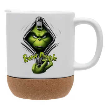 Grinch, eww people, Ceramic coffee mug Cork (MAT), 330ml