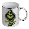 Mug ceramic, silver mirror, 330ml