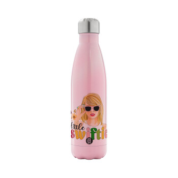 Little Swiftie, Μεταλλικό παγούρι θερμός Ροζ Ιριδίζον (Stainless steel), διπλού τοιχώματος, 500ml