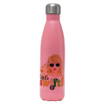 Little Swiftie, Metal mug thermos Pink Mat (Stainless steel), double wall, 500ml