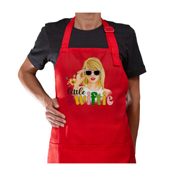 Little Swiftie, Ποδιά Μακριά Σεφ ολόσωμη με τσέπες Κόκκινη (ΕΝΗΛΙΚΩΝ)