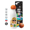 Bascetball Metal mug thermos, double wall, 550ml