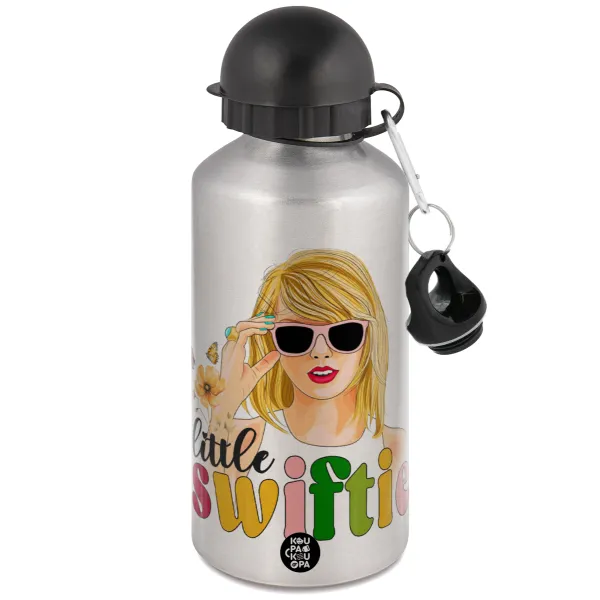 Little Swiftie — Μεταλλικό παγούρι νερού, Ασημένιο, αλουμινίου 500ml