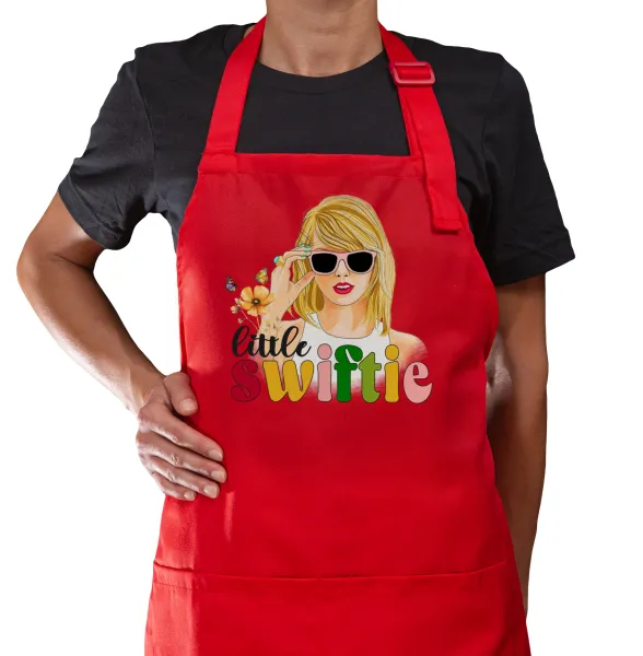 Little Swiftie — Κόκκινη Ποδιά μαγειρικής με τσέπες (ΕΝΗΛΙΚΩΝ)