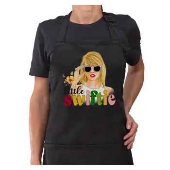 Little Swiftie, Ποδιά μακριά Σεφ ολόσωμη με τσέπες Μαύρη (ΕΝΗΛΙΚΩΝ)