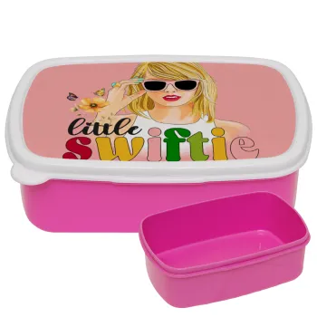 Little Swiftie, ΡΟΖ παιδικό δοχείο φαγητού (lunchbox) πλαστικό (BPA-FREE) Lunch Βox M18 x Π13 x Υ6cm
