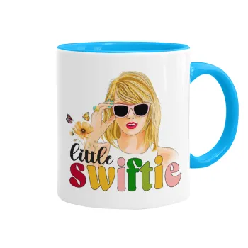 Little Swiftie, Κούπα χρωματιστή γαλάζια, κεραμική, 330ml