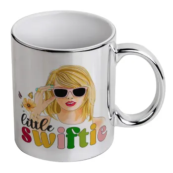Little Swiftie, Κούπα κεραμική, ασημένια καθρέπτης, 330ml