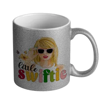 Little Swiftie, Κούπα Ασημένια Glitter που γυαλίζει, κεραμική, 330ml