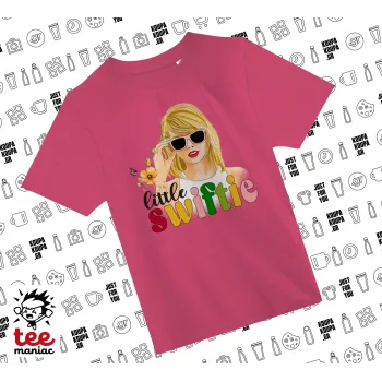 Little Swiftie, ΡΟΖ παιδικό T-Shirt από 100% βαμβάκι, για κάθε μέρα. Vegan & OEKO-TEX πιστοποιημένο.