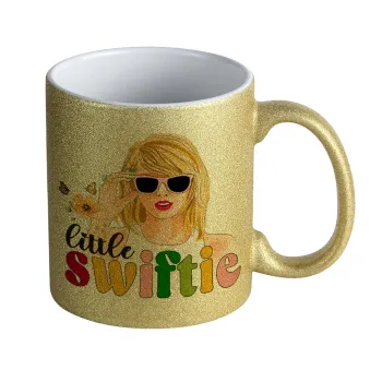 Little Swiftie, Κούπα Χρυσή Glitter που γυαλίζει, κεραμική, 330ml