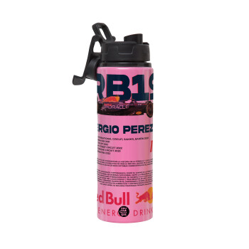 Redbull Sergio Perezi, Metallic water bottle with safety lid, 850ml aluminum
