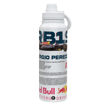 Redbull Sergio Perezi, Θερμός 1L Ανοξείδωτο με Βάση Κινητού & Διπλά Τοιχώματα