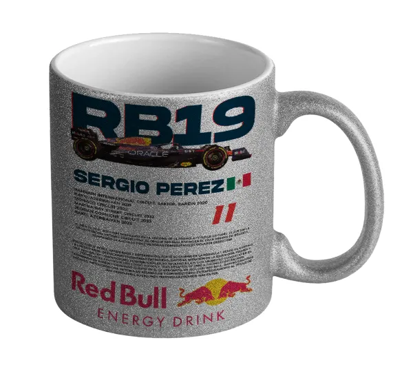 Redbull Sergio Perezi — Glitter Ασημένια